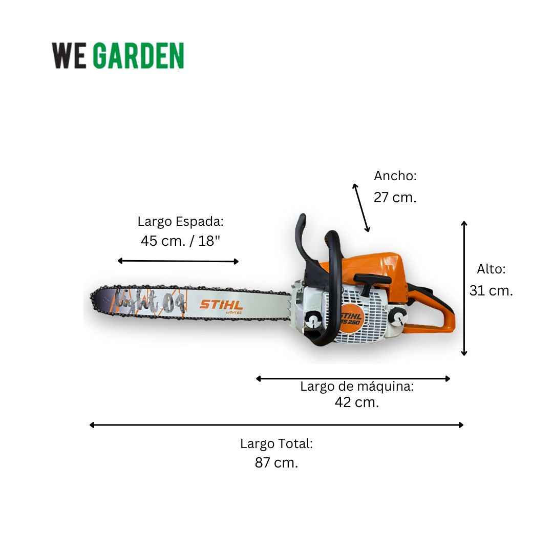 MS 250 Motosierra,45cm/18",26RS - STIHL
